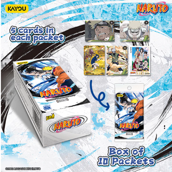 KAYOU NARUTO-Chapter Jin-Smriti Collectible Card. 10 Packs Per Box.