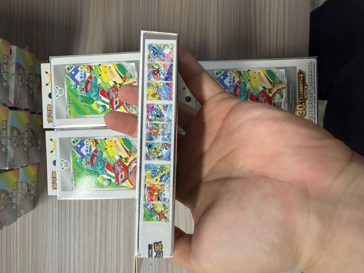 Pokemon, 30th Anniversary First Partner Illustration Series 1 Simplified Chinese, One Box.