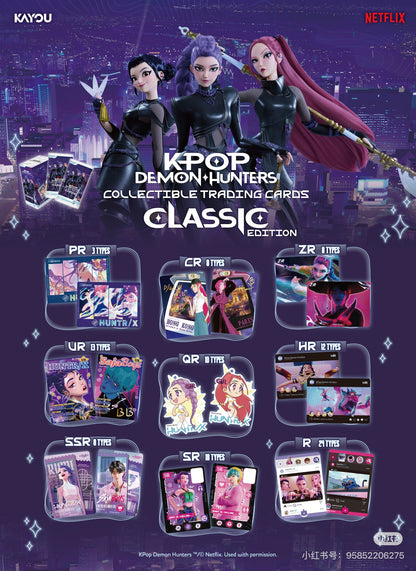K-POP DEMON HUNTERS, Classic Edition, Collection Trading Cards, 18 Packs Per Box, KP-JD-001-APAC.