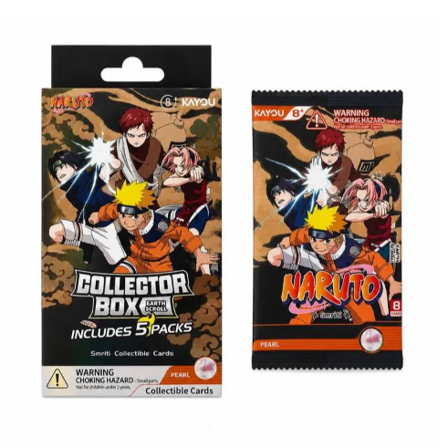 NARUTO-Smriti Collectible Cards-Earth Scroll-Collector Box-001-NA 5 Packs