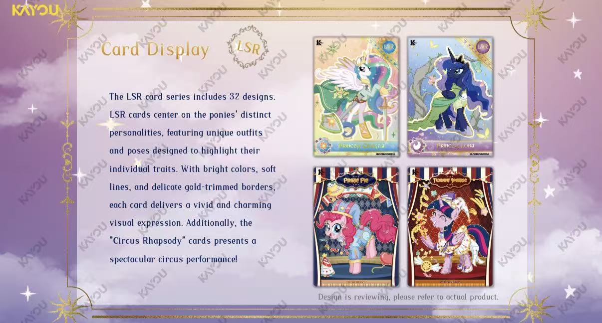 My Little Pony, Friendship Eternal Cards-Moon Edition 004 Sea, 10 Packs Per Box.