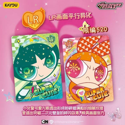 KAYOU, The Powerpuff Girls, X-Factor Series Collection Cards, 18 Packs Per Box.