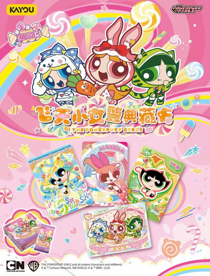 KAYOU, The Powerpuff Girls, Candy Pack Series 1 Collection Cards, 30 Packs Per Box.