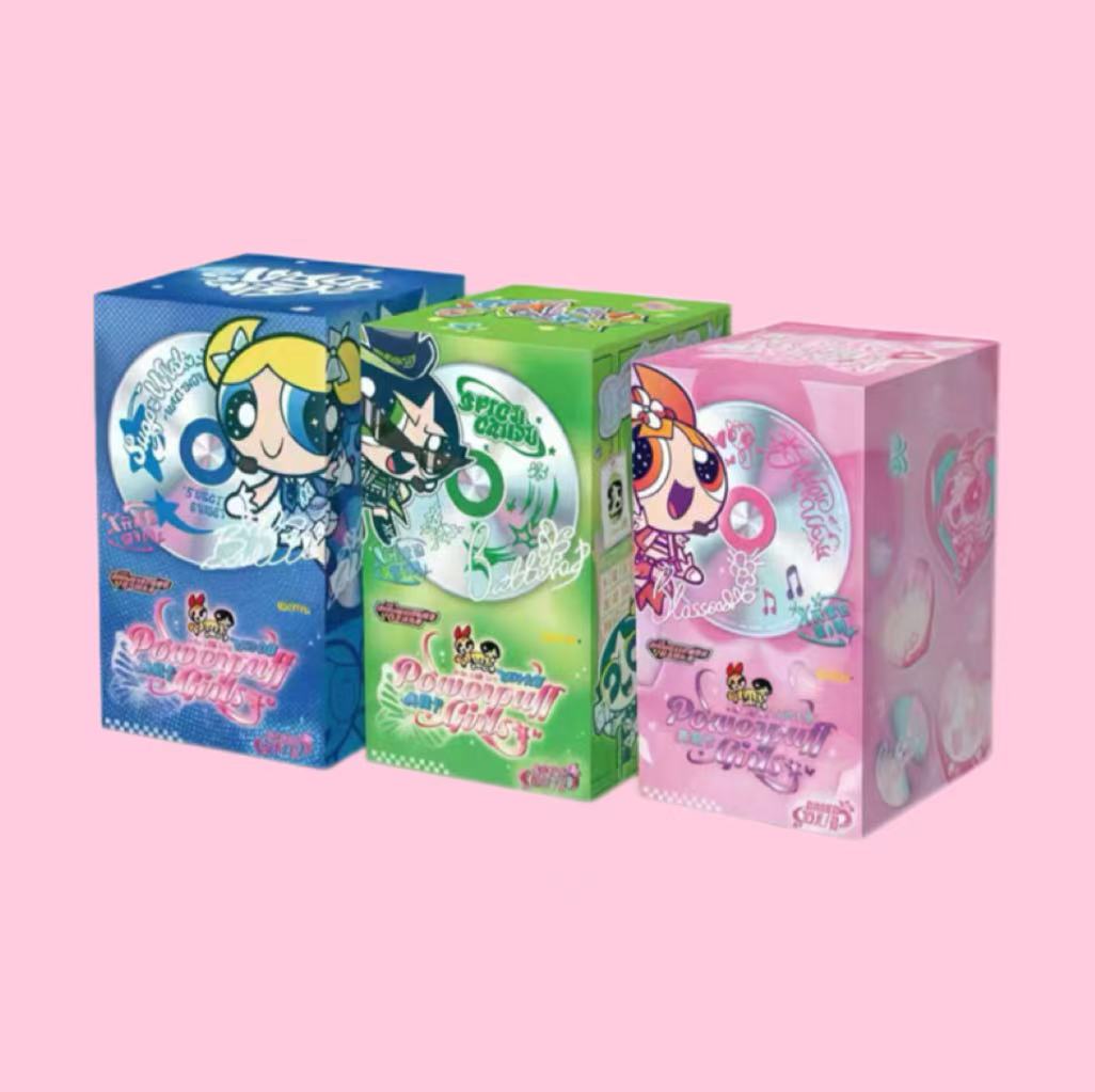 KAYOU, The Powerpuff Girls, X-Factor Series Collection Cards, 18 Packs Per Box.